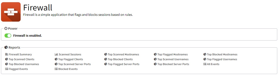 Enable Untangle Firewall